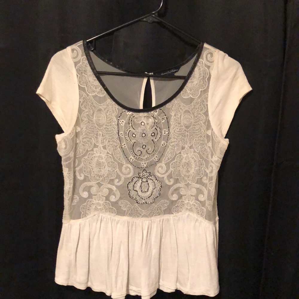 boho style short sleeve top